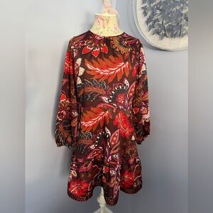 LOFT Floral Long Sleeve Dress
